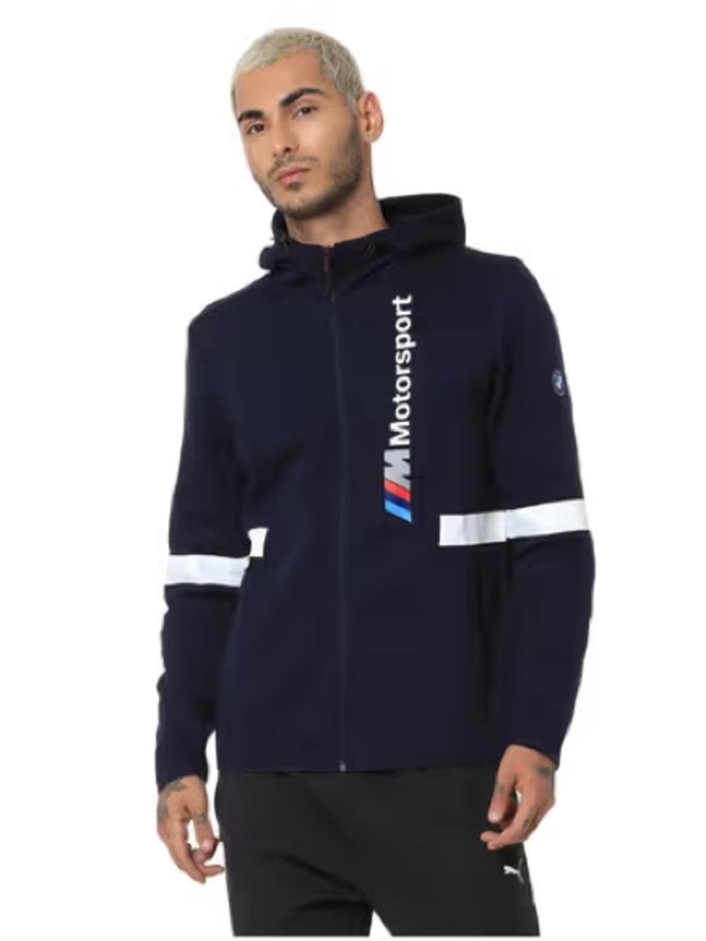 Puma BMW Motorsport men’s full zip navy blue track hoodie 💜
